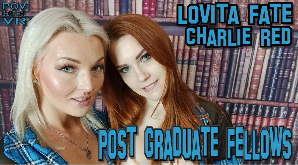 Lovita Fate and Charlie Red: Post Graduate Fellows VR porn video from POV Central VR studio